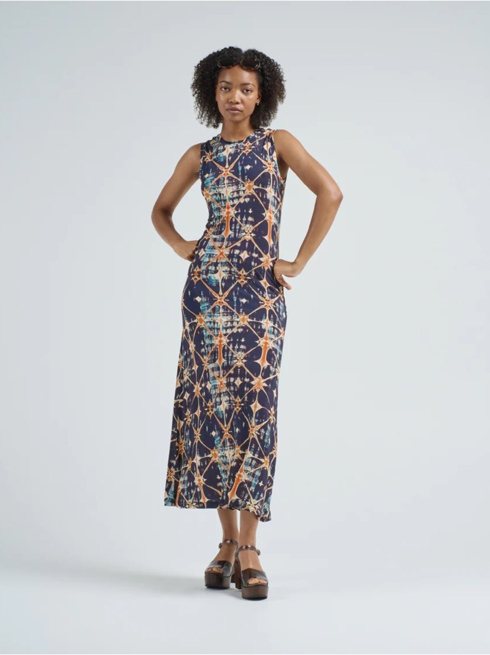Ulla Johnson Orla Printed Jersey Midi-Dress in Phoenix